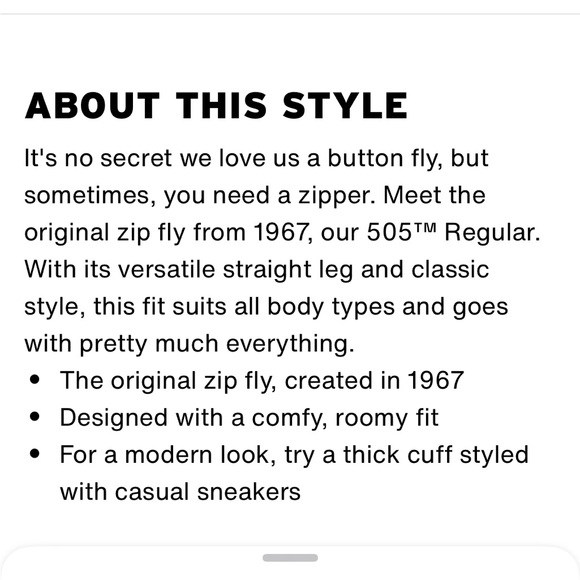 LEVIS 505 regular fit denim jeans size 33 - Picture 6 of 6